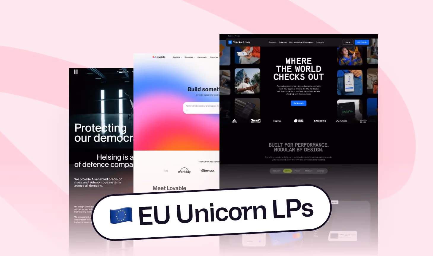 European unicorn landing page swipe file