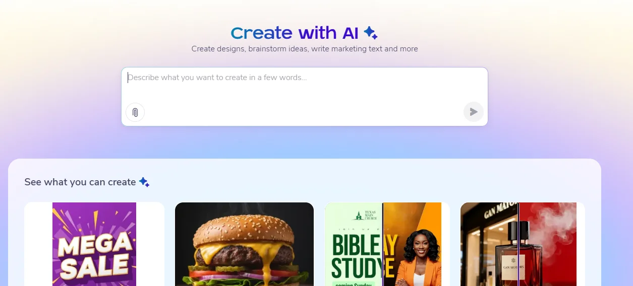 PosterMyWall: Create with AI