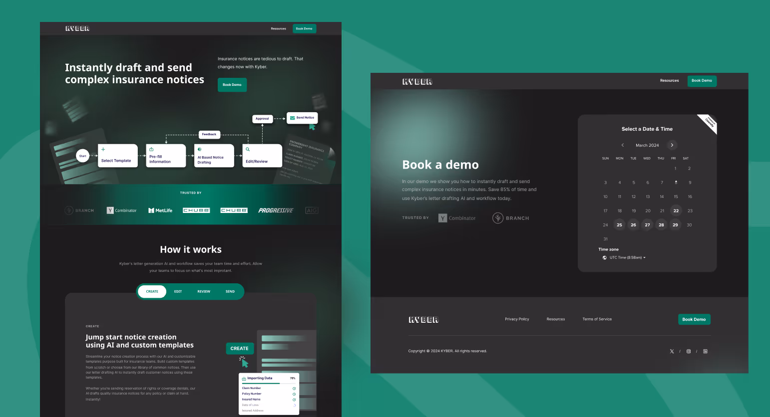 Kyber website redesigned by magier