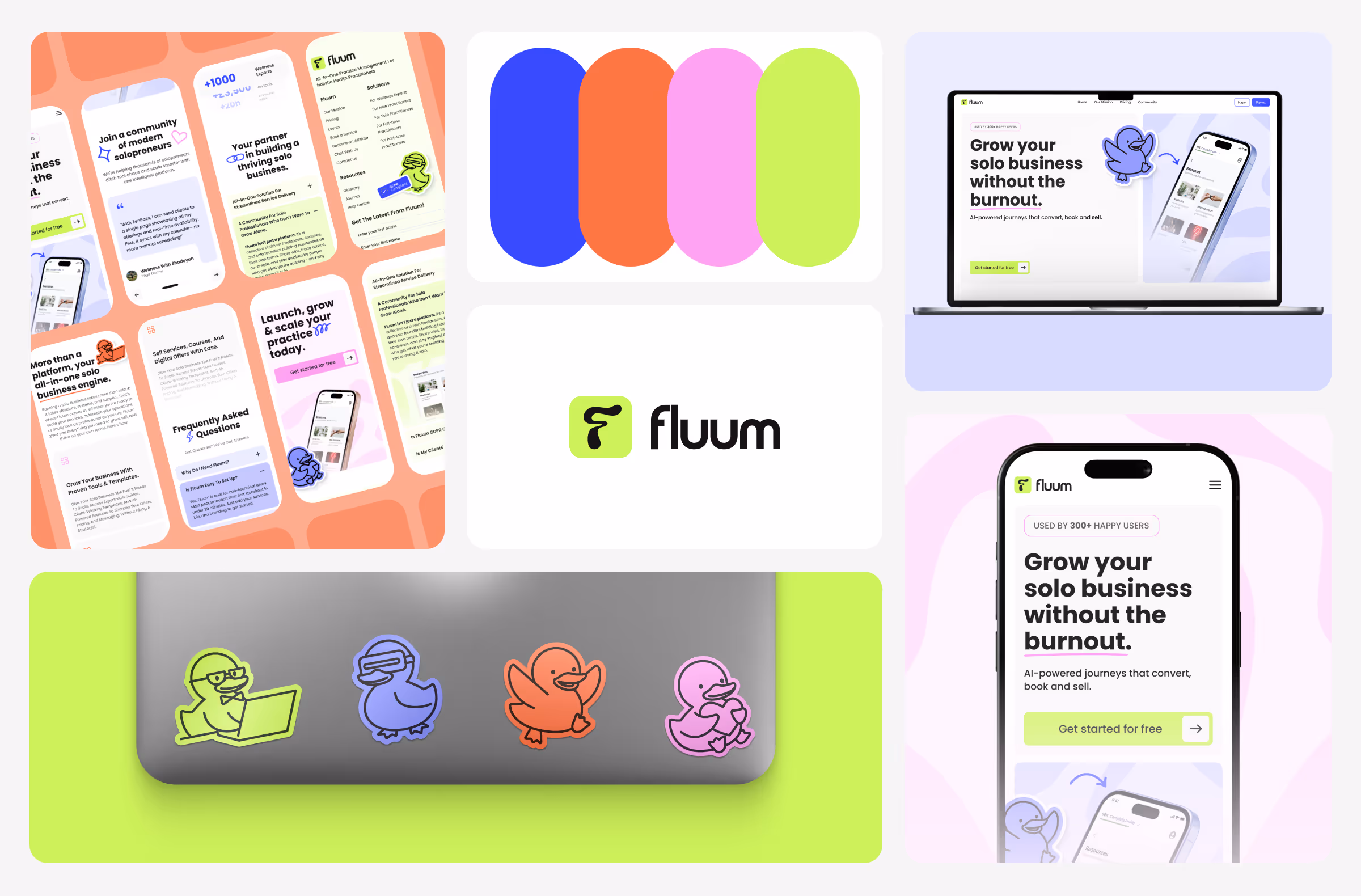fluum brand identity designed by magier
