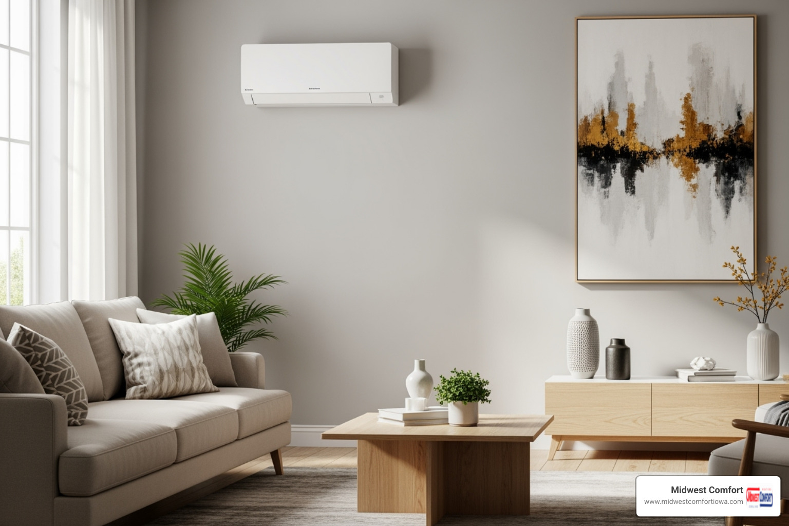 sleek, modern indoor unit blending into a stylish room's decor - ductless ac replacement altoona sleek, modern indoor unit blending into a stylish room's decor - ductless ac replacement altoona