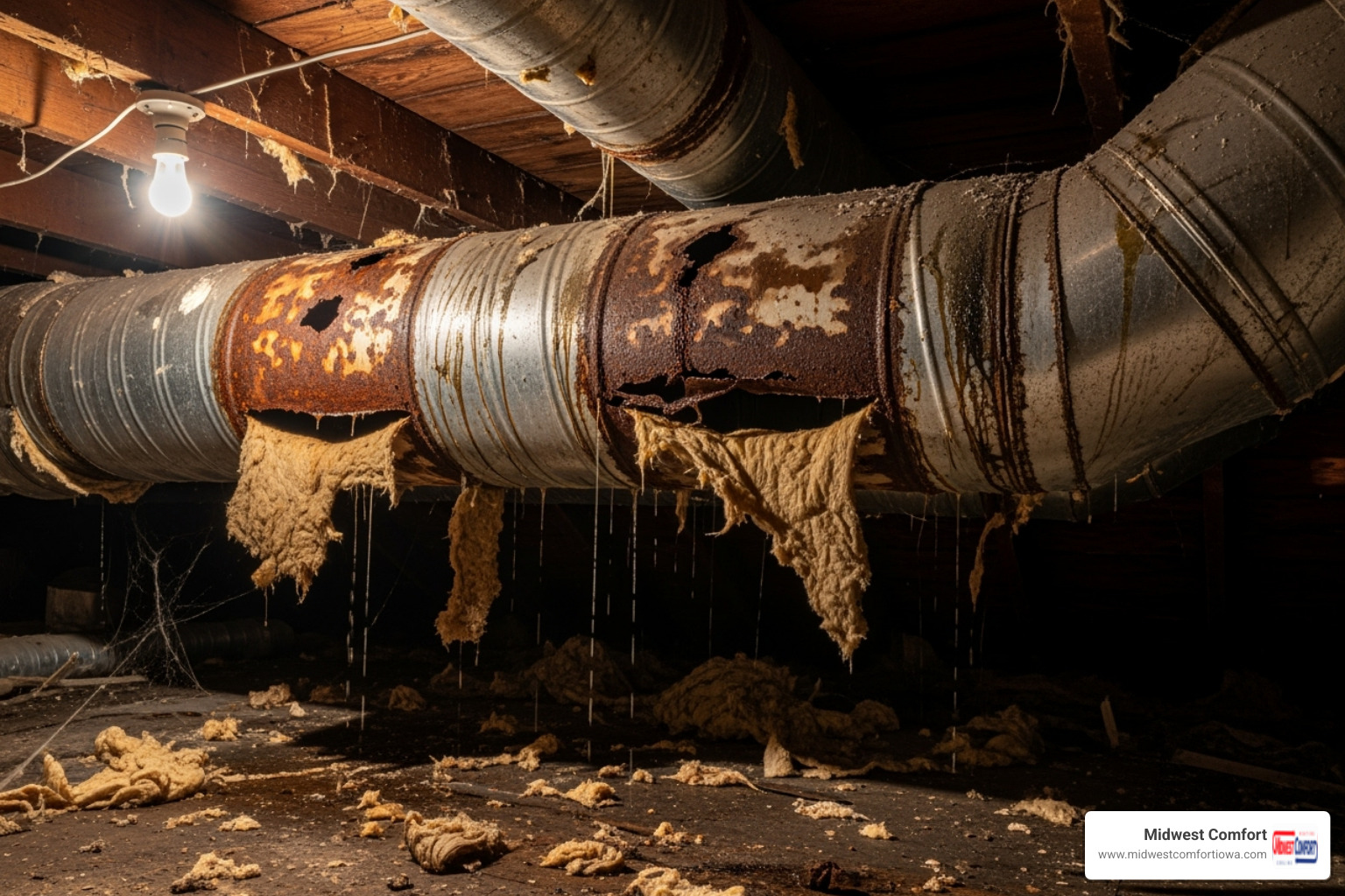 old, damaged, or leaky ductwork in an attic or crawlspace - ductwork installation des moines old, damaged, or leaky ductwork in an attic or crawlspace - ductwork installation des moines