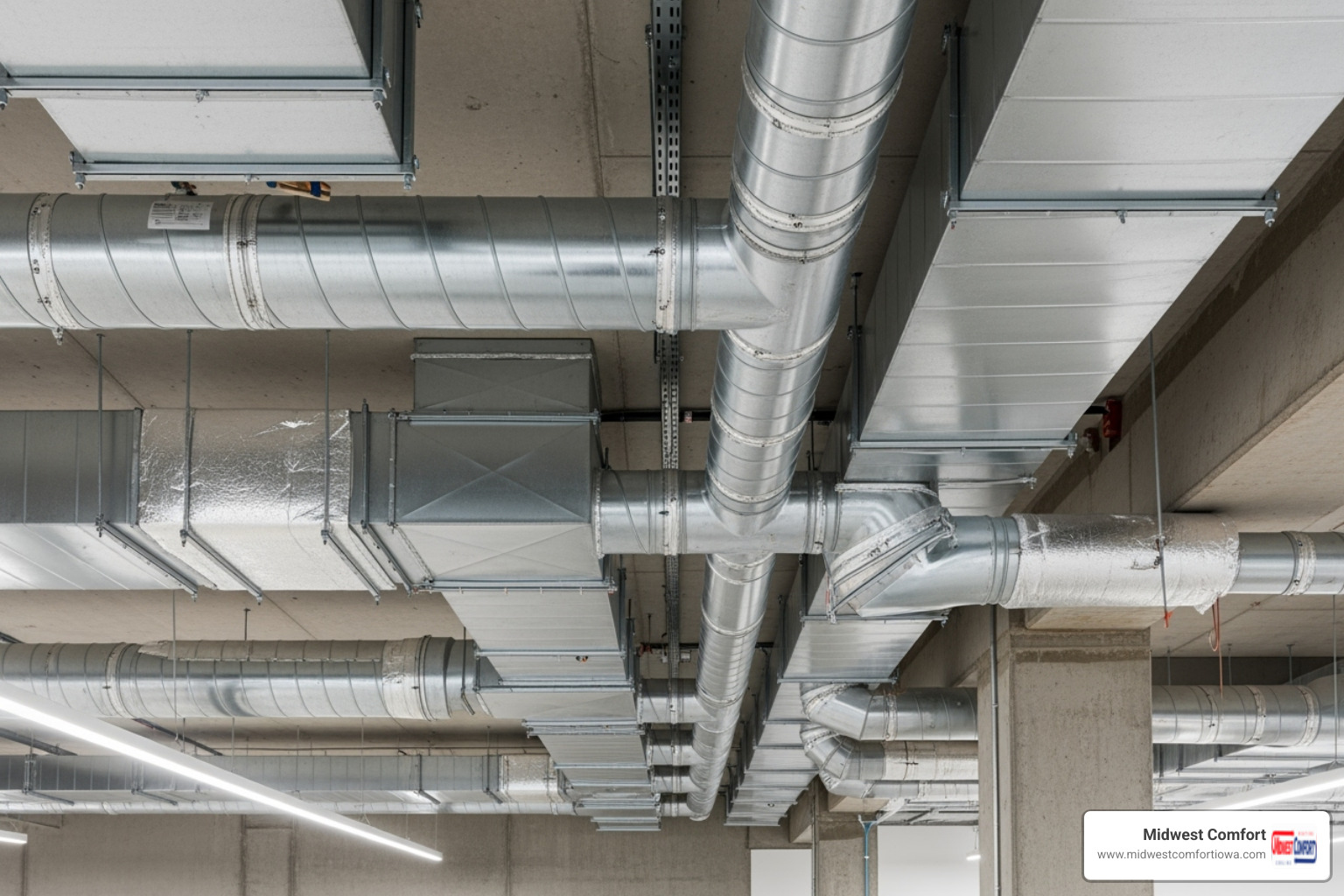 clean well-organized ductwork system - ductwork services johnston clean well-organized ductwork system - ductwork services johnston
