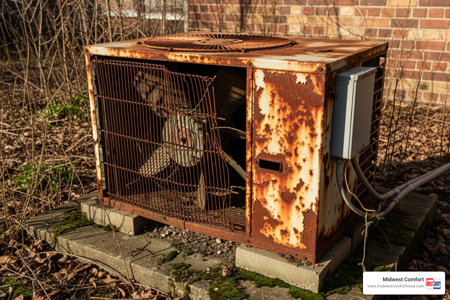 old, rusted outdoor air conditioning unit - ductless replacement waukee old, rusted outdoor air conditioning unit - ductless replacement waukee