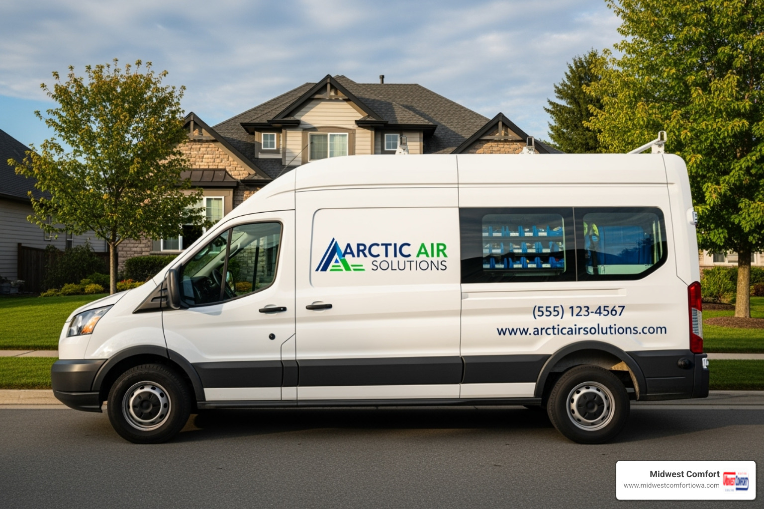 company van with clear branding and contact information - urgent cooling repair polk city