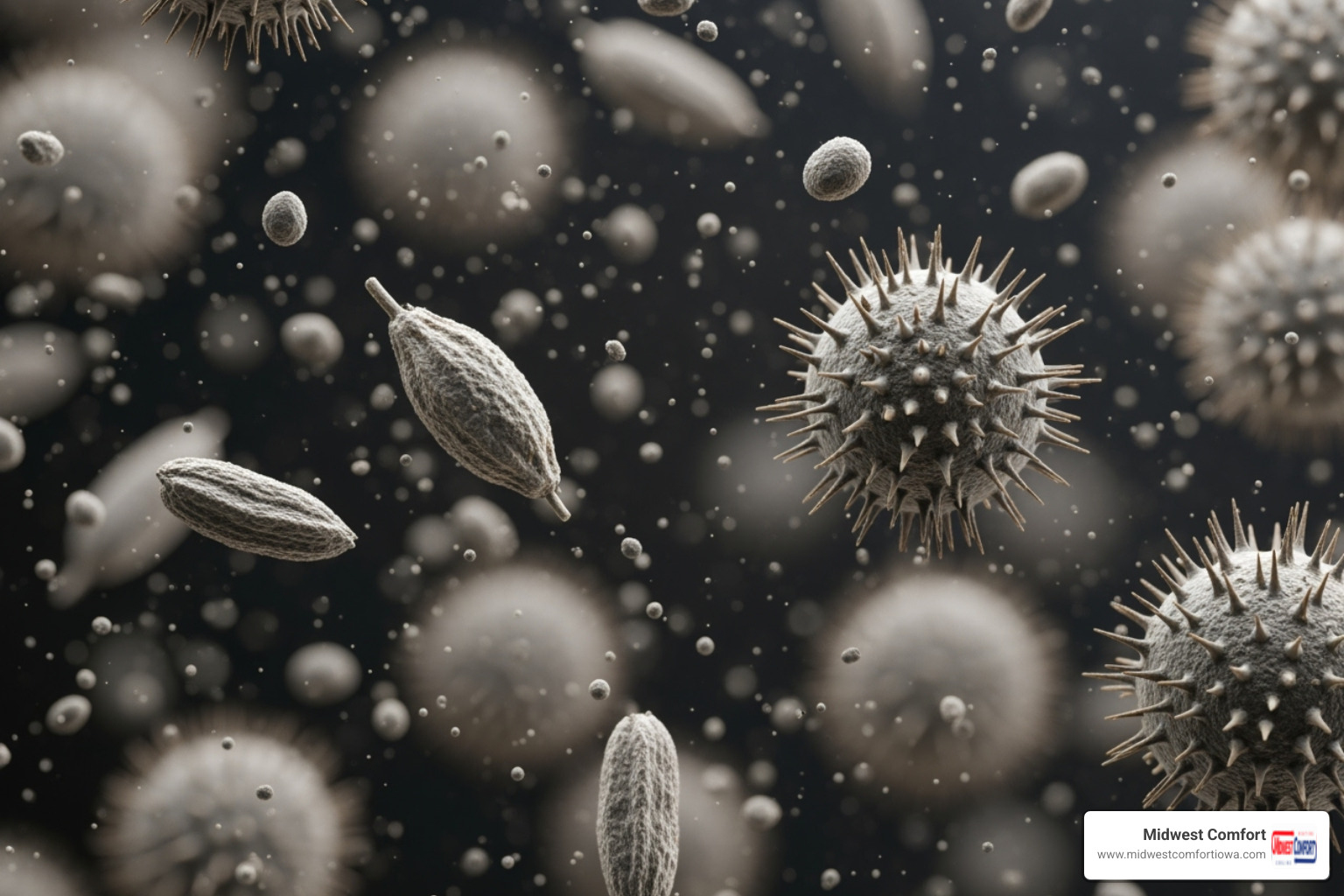 microscopic dust and pollen particles - air quality testing johnston