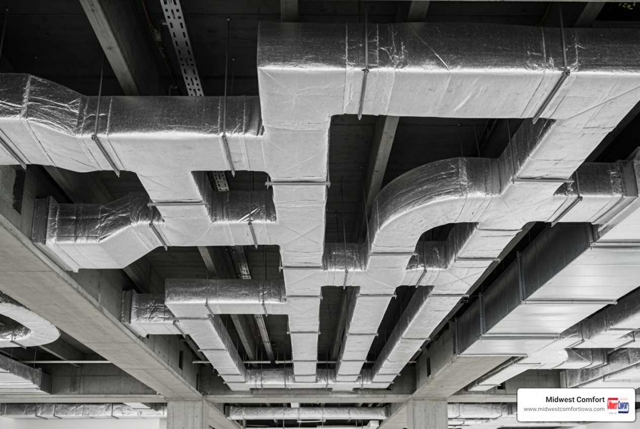 modern home HVAC ductwork system - ductwork &amp; ventilation