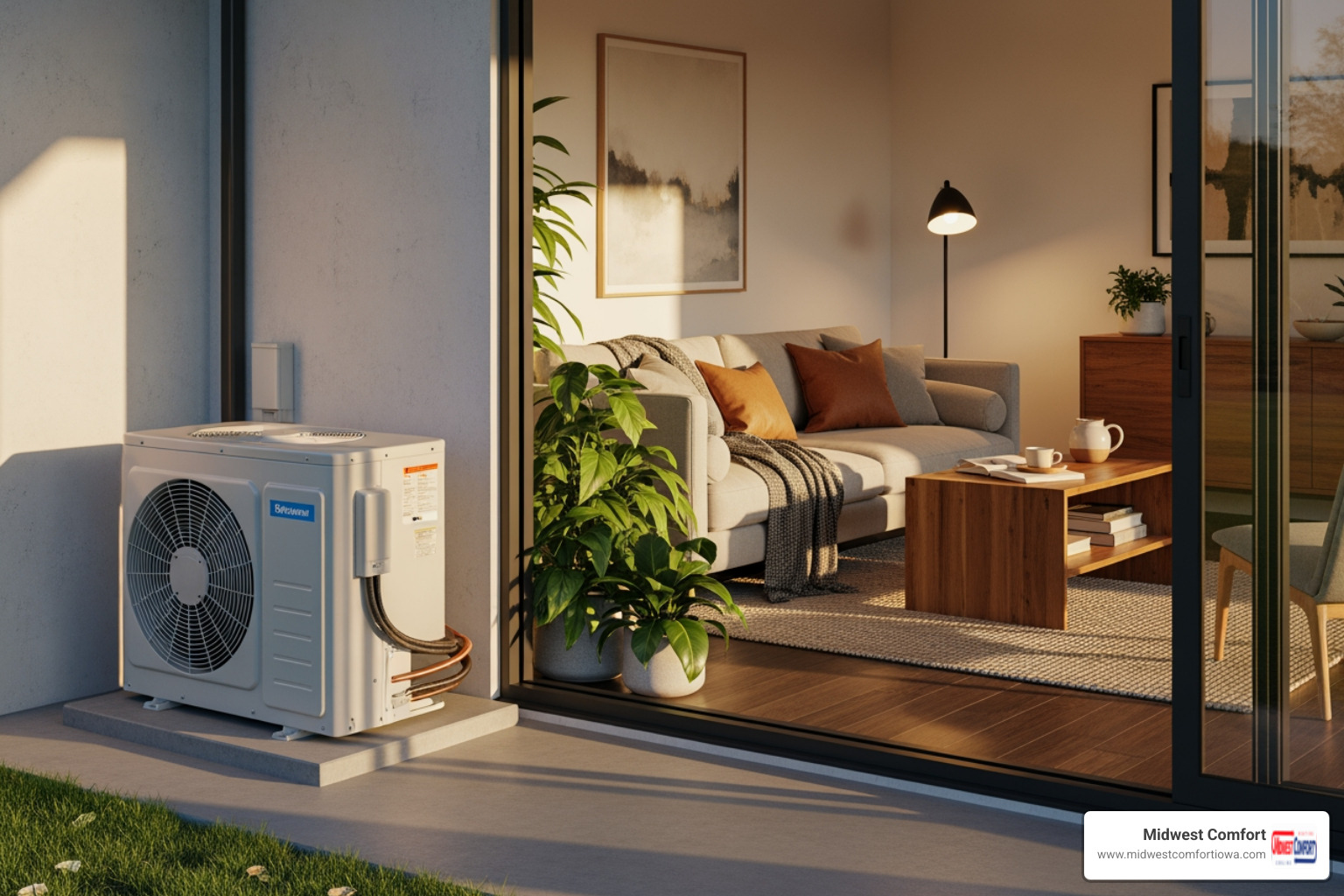 Central air conditioning unit and comfortable home interior - central ac service