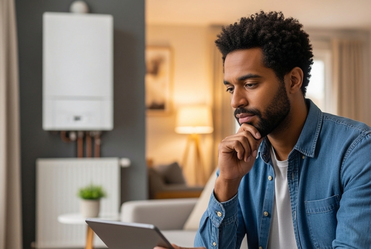 Infographic showing key factors to compare when choosing a boiler repair company in Ankeny: certification badges, emergency service icons, warranty shields, customer review stars, and local service area map - best boiler repair in ankeny, ia