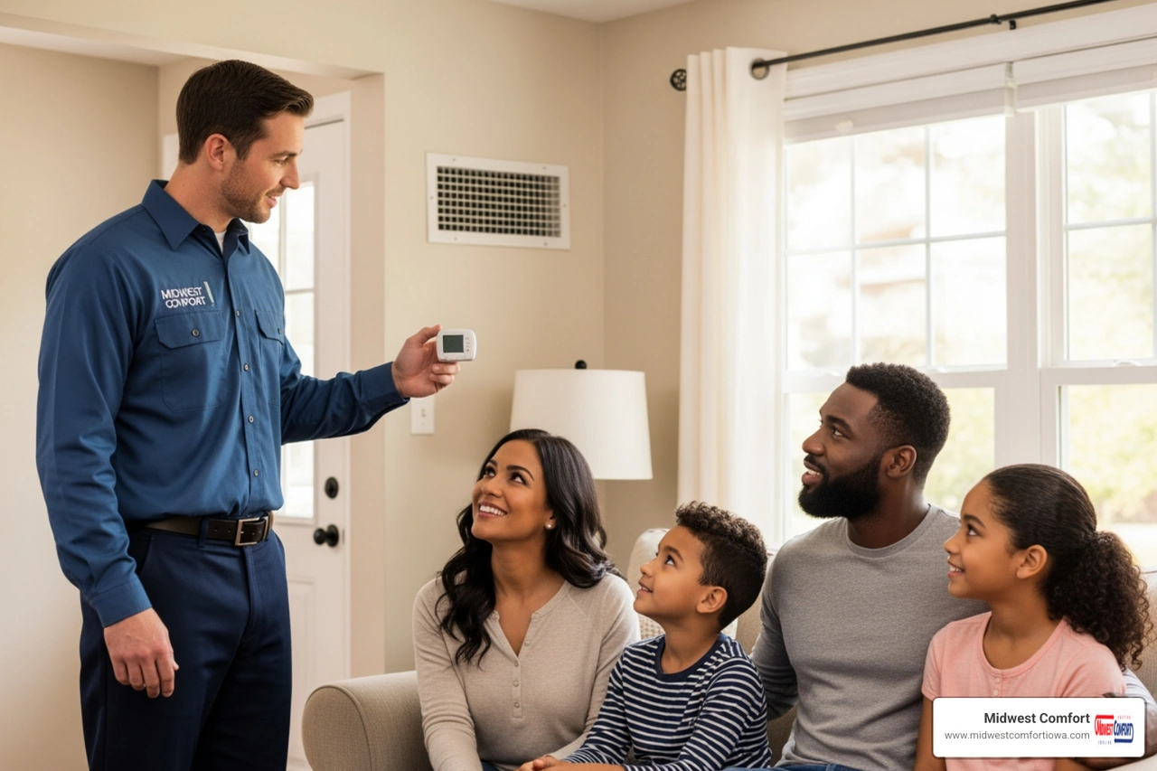 Infographic showing key benefits of family-owned HVAC companies for homeowners Infographic showing key benefits of family-owned HVAC companies for homeowners