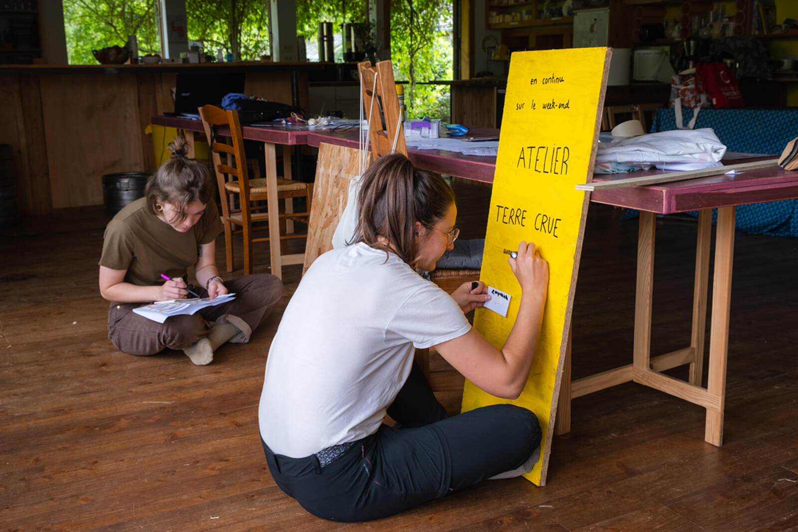 Bénévoles soutiens pour la préparation du festival des Palourdes