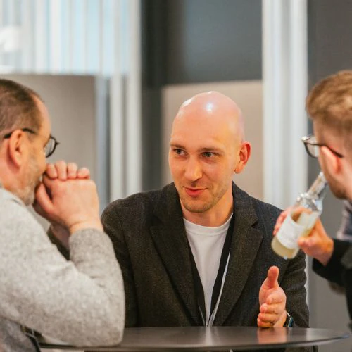 A guest speaking at a roundtable at Engineering systems in the AI shift