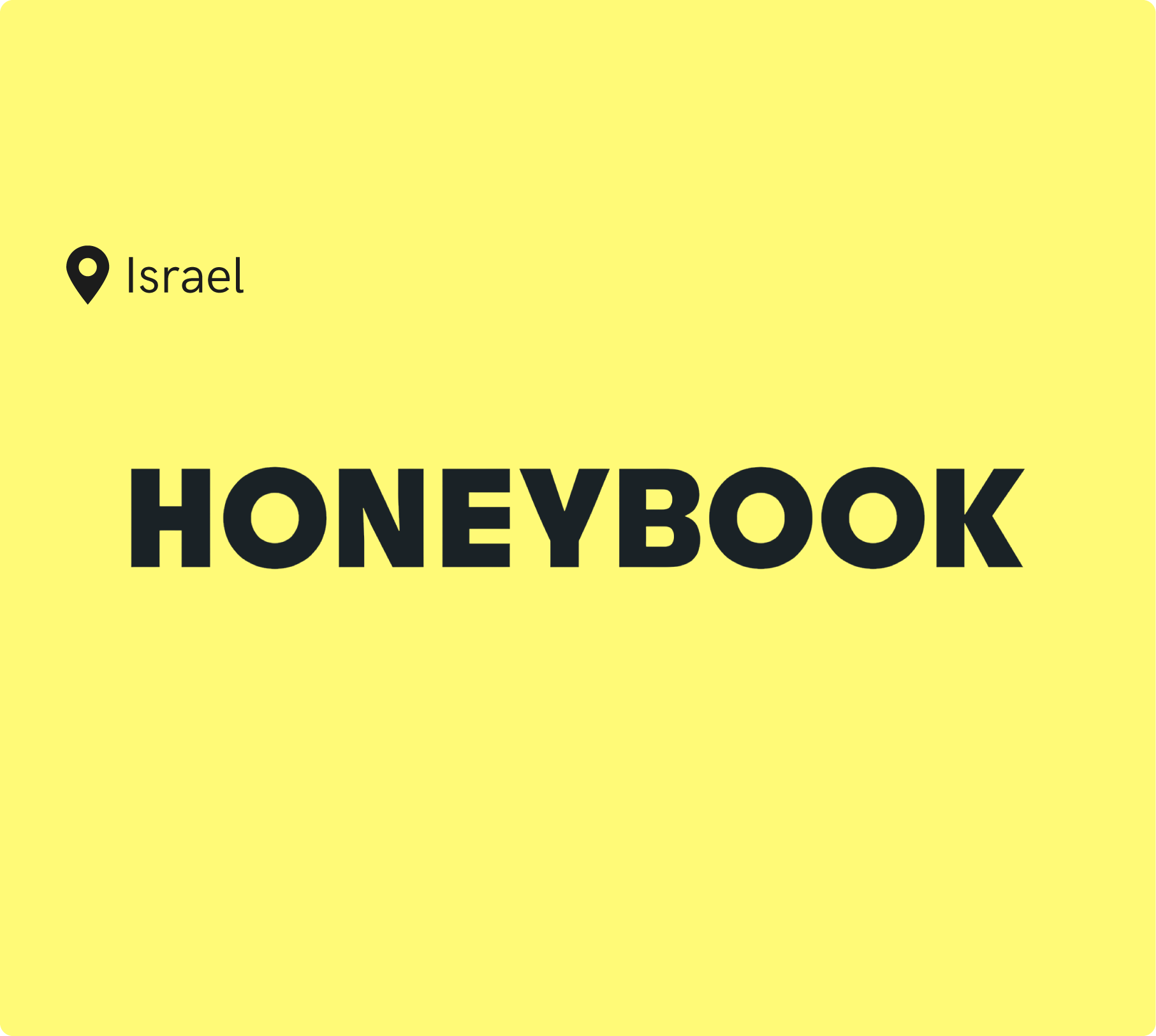 HoneyBook logo, client from Israel