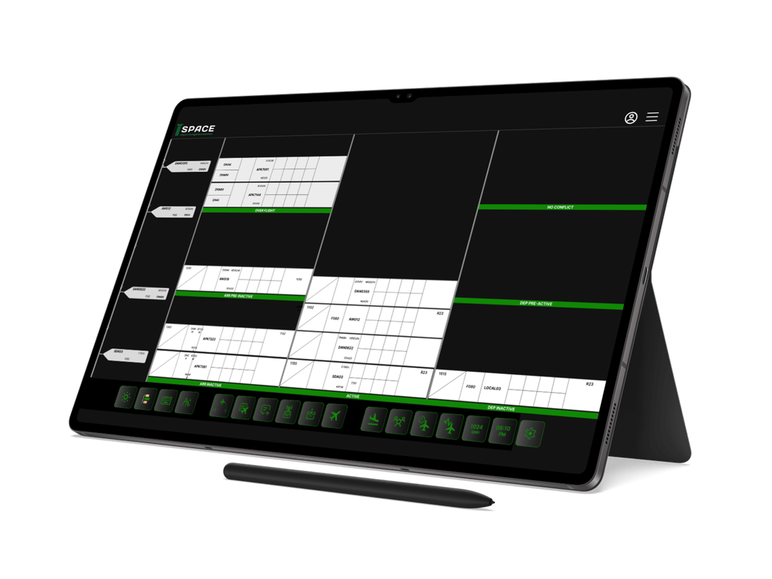 iiSpace ATC software on a tablet