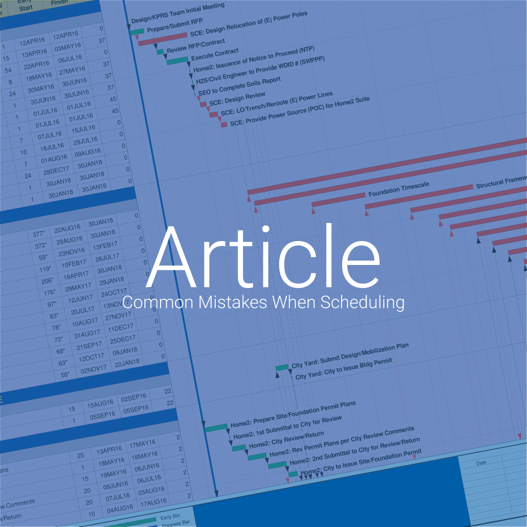 Common Mistakes When Scheduling