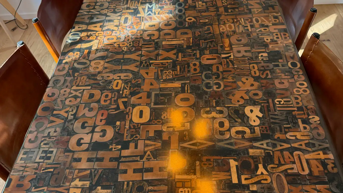 unique dining room table and crafted