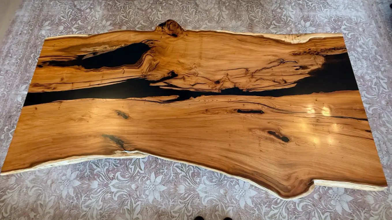 yew wood coffee table