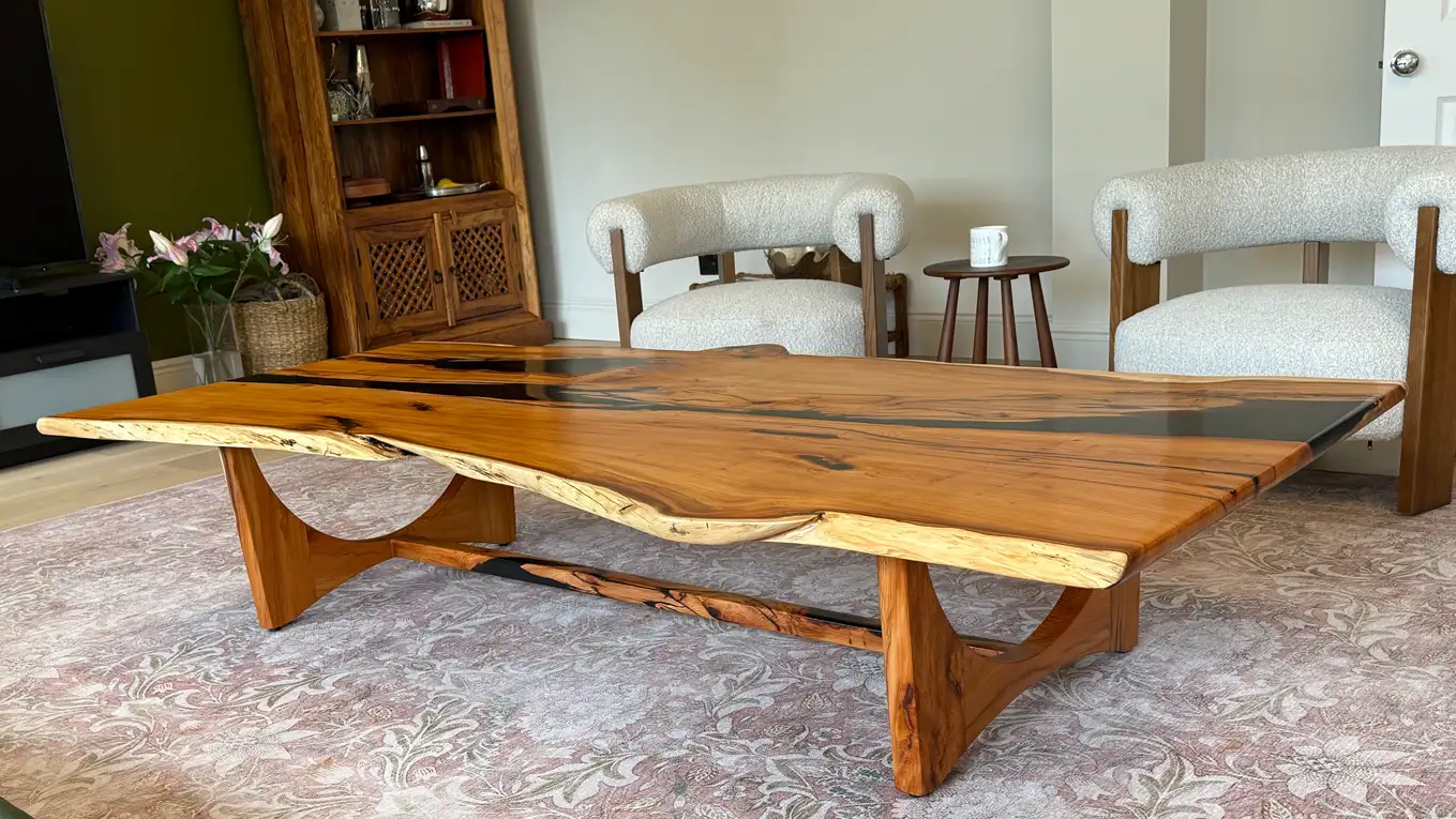 yew wooden coffee table
