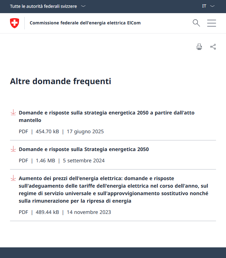 Fragen und Antworten zur Energiestrategie (ElCom)
