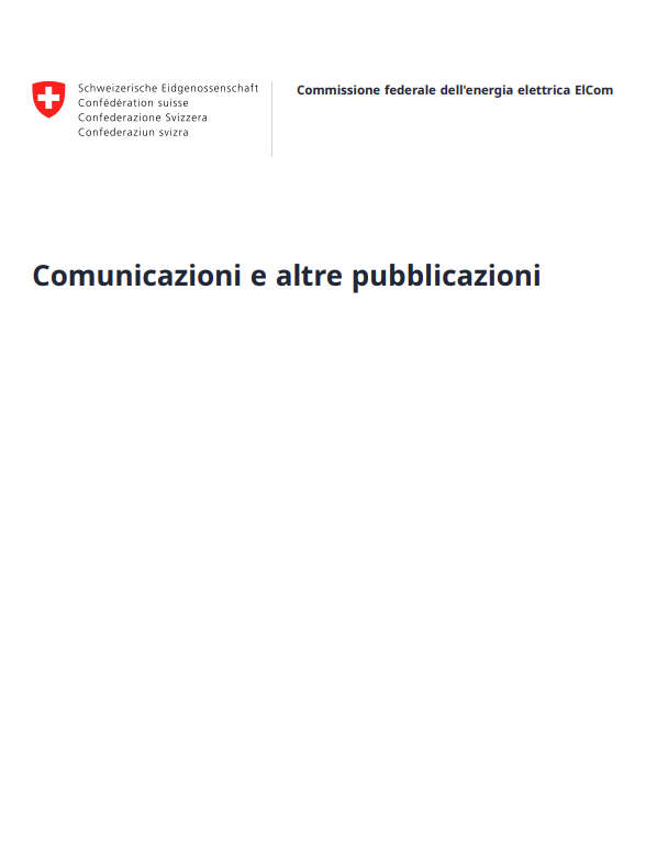 Comunicazioni e altre pubblicazioni ElCom