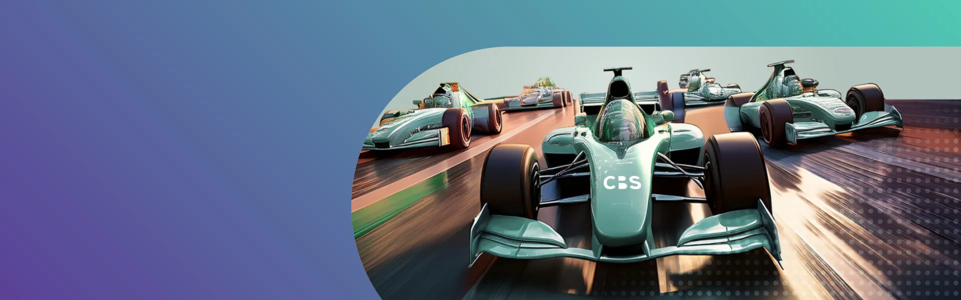 Rennautos mit einem CBS Logo - Career Day 2025 der CBS