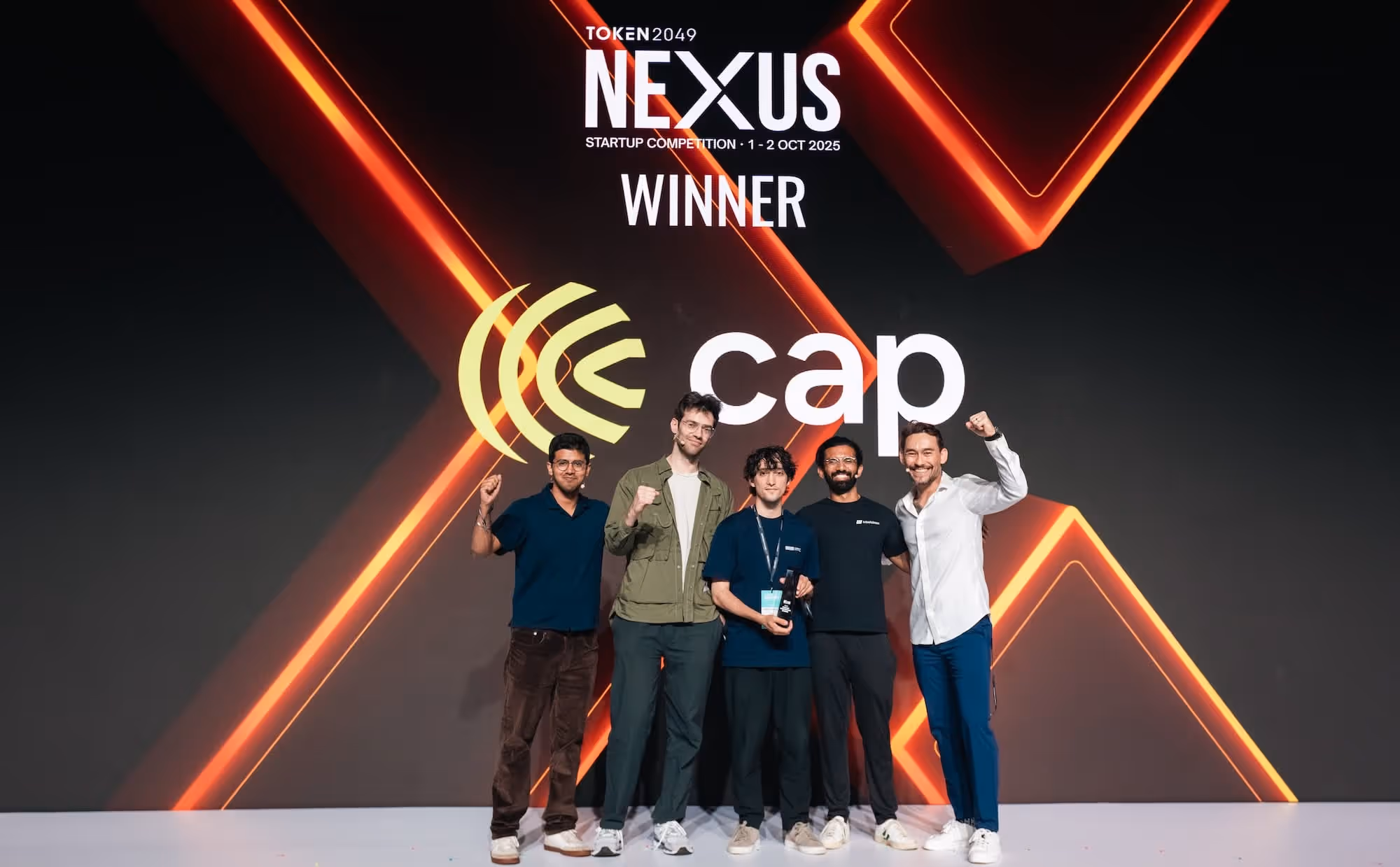 CAP team wins TOKEN2049 Nexus Startup Competition in Singapore