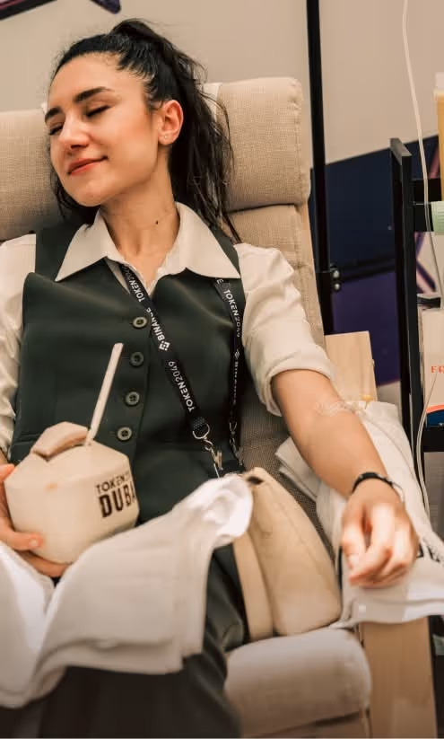 IV drip lounge for rejuvenation