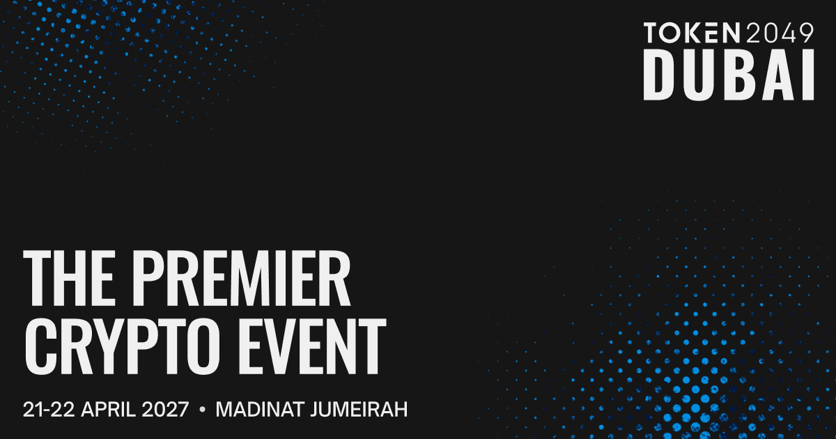 TOKEN2049 Dubai 2027 event banner