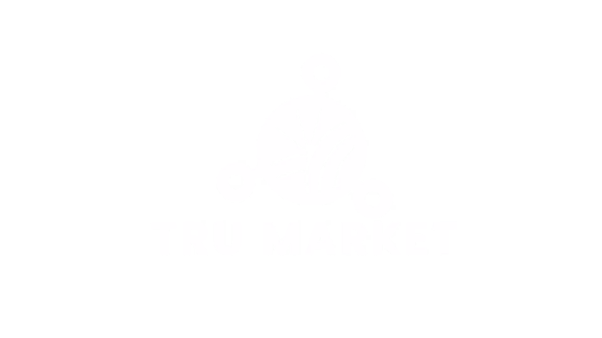 Tru Market logo with stylized globe and connecting dots above text.