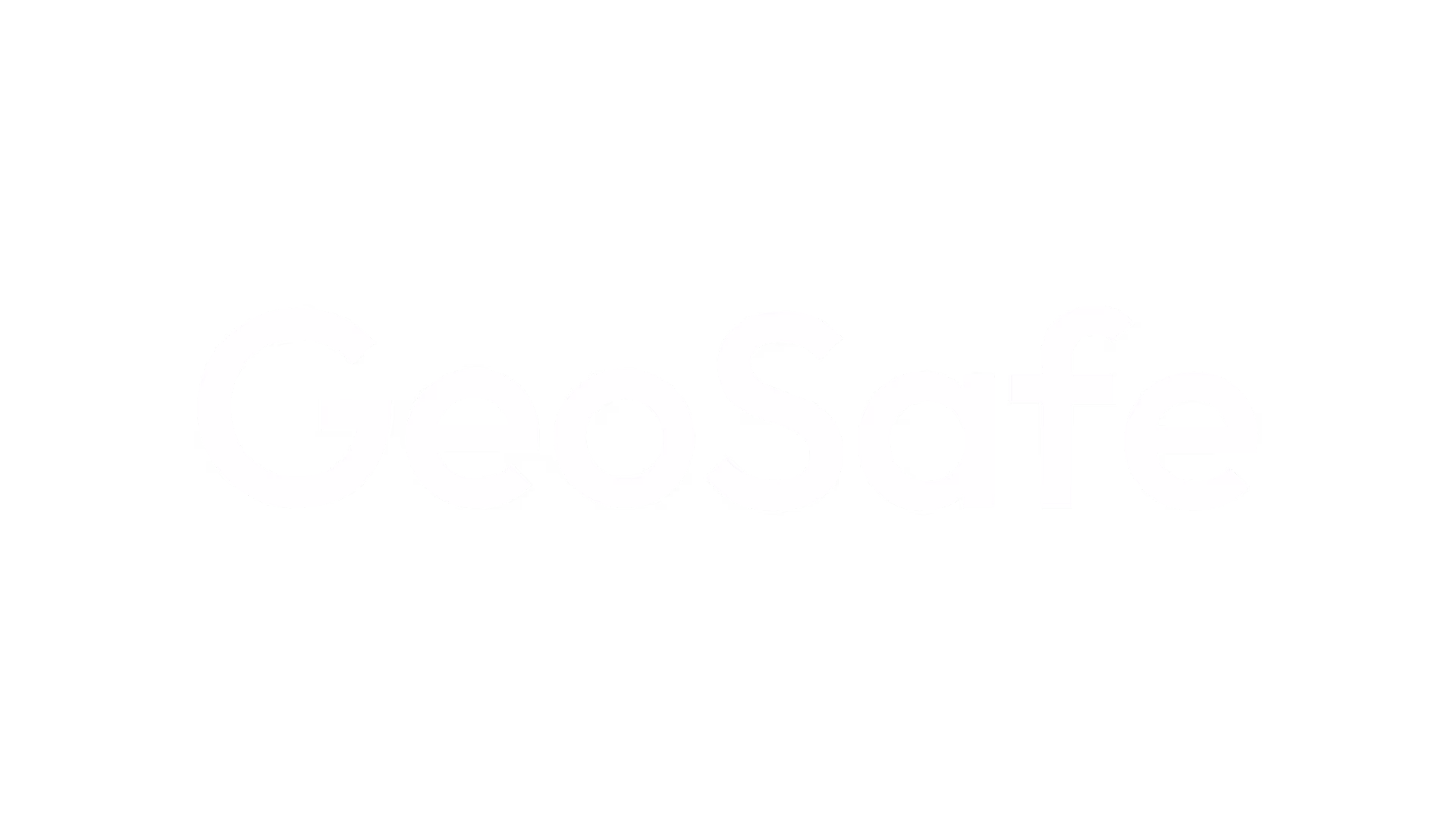 GeoSafe brand name in white text on a black background.