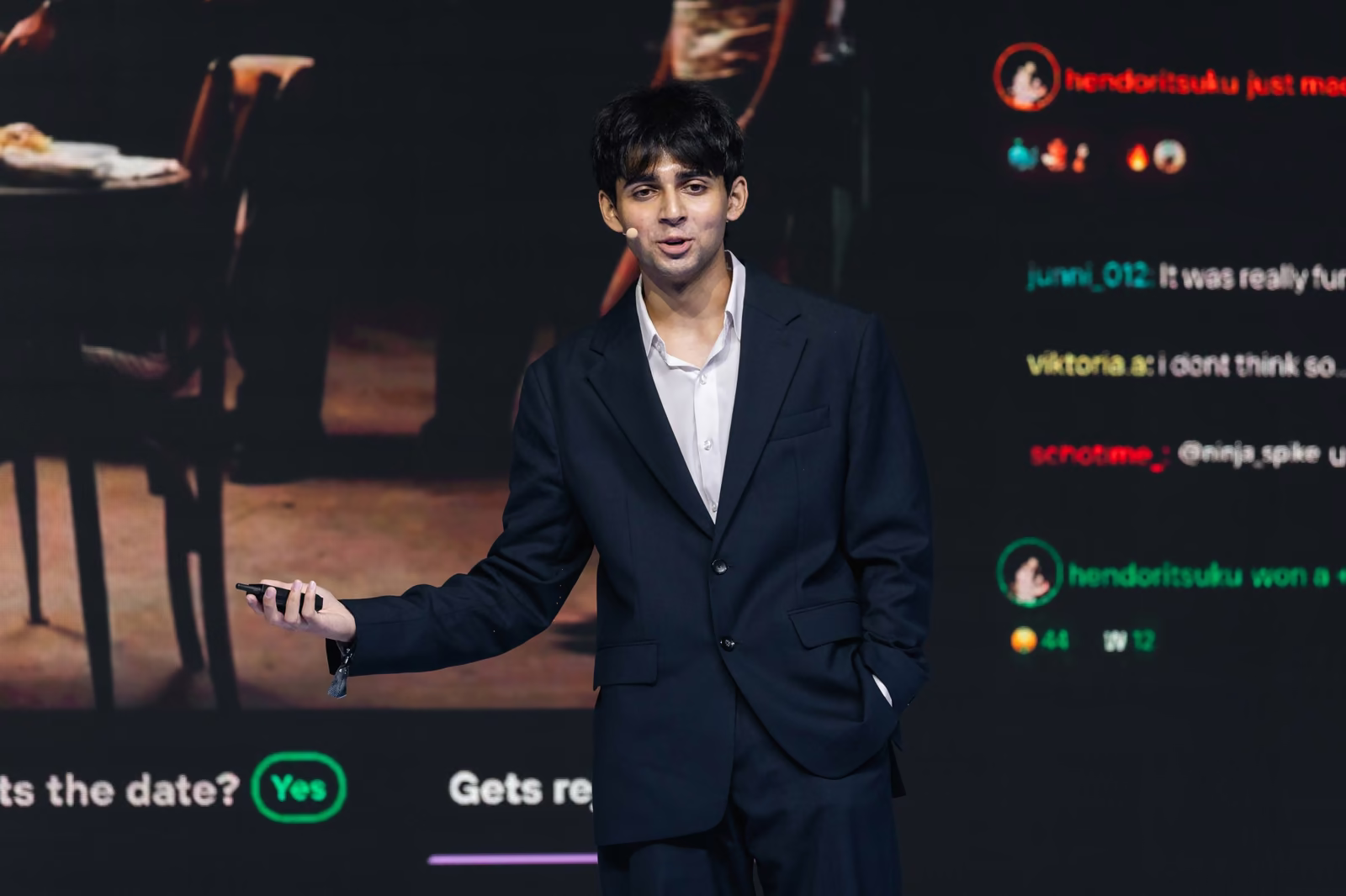 Runner-up presenting at the TOKEN2049 Nexus Startup Competition