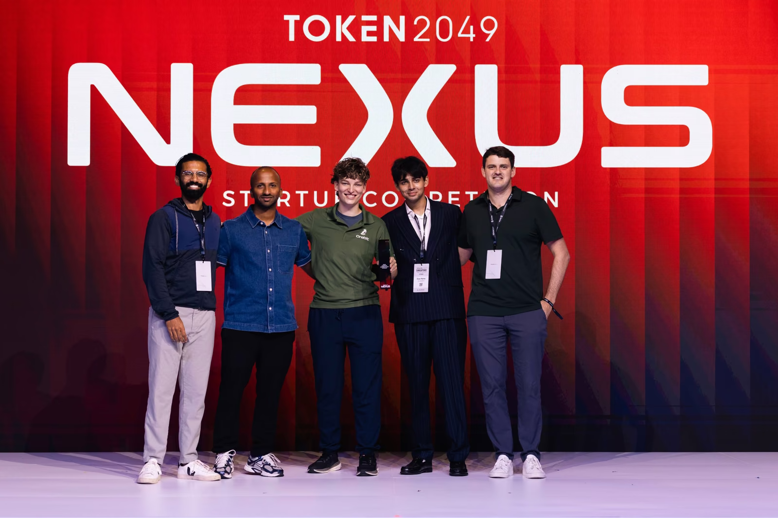 Nexus Startup Competition finalists posing together