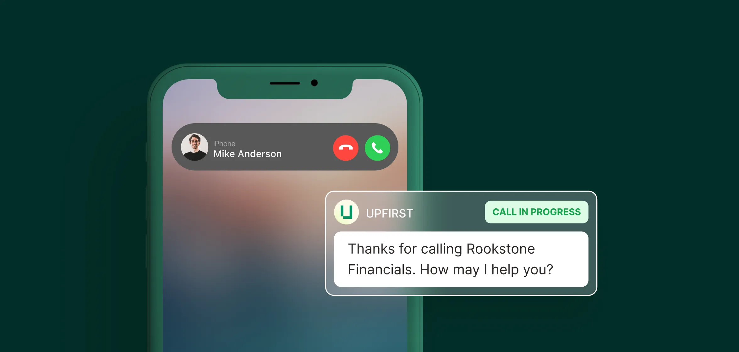AI receptionist greeting an incoming call for Lemon Tree Real Estate, demonstrating 24/7 answering service for realtors.