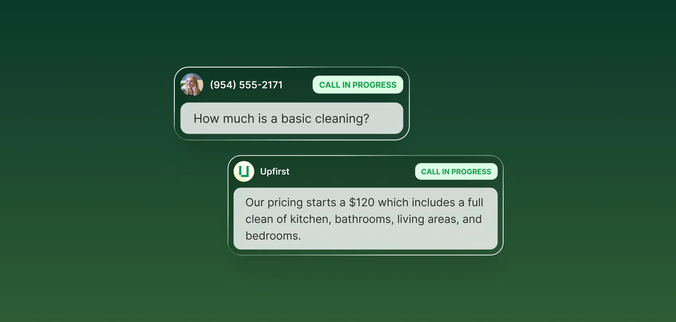 AI receptionist greeting an incoming call for Lemon Tree Real Estate, demonstrating 24/7 answering service for realtors.