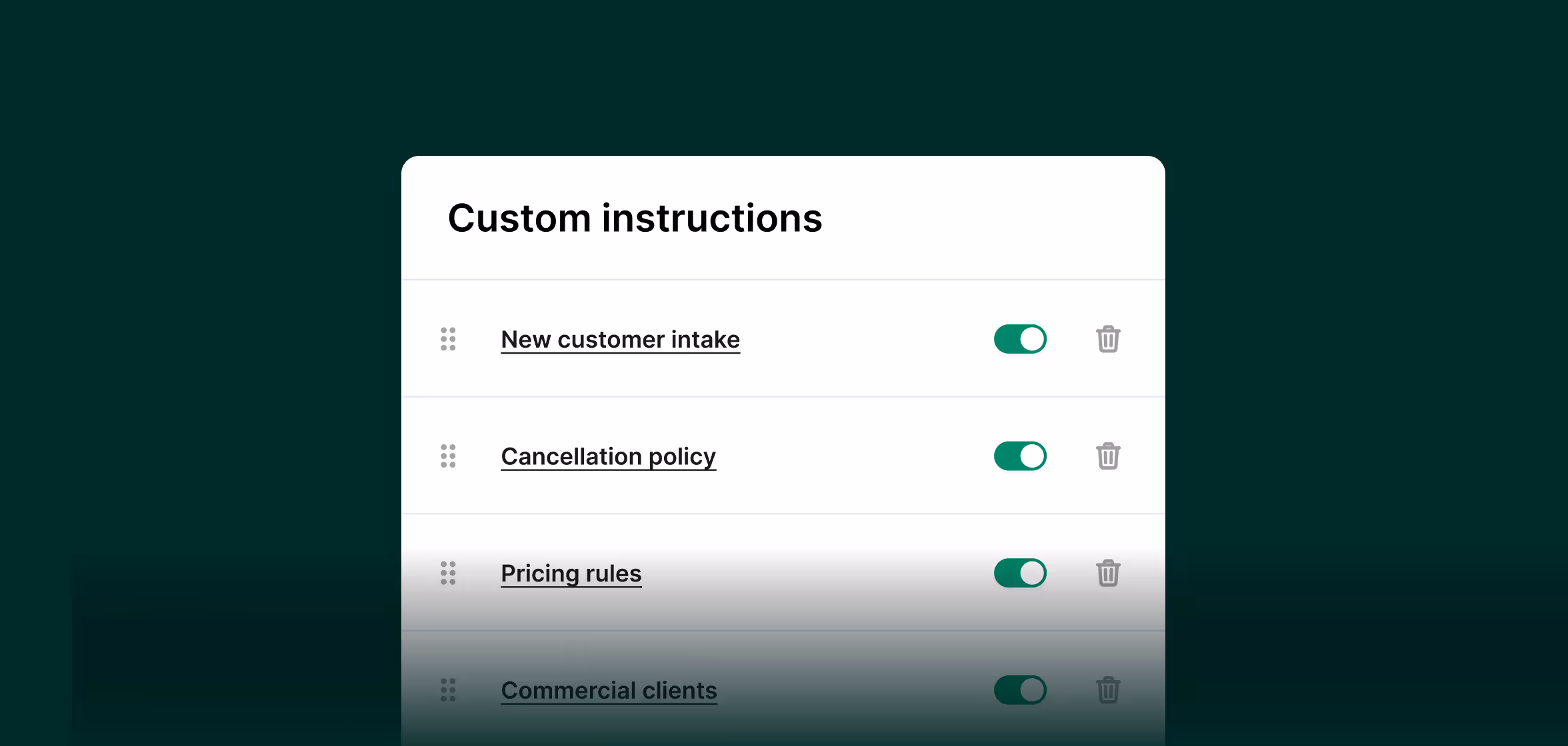 Call transfer rule setup for a real estate agent, showing how to forward tour requests or property inquiries to a mobile number.