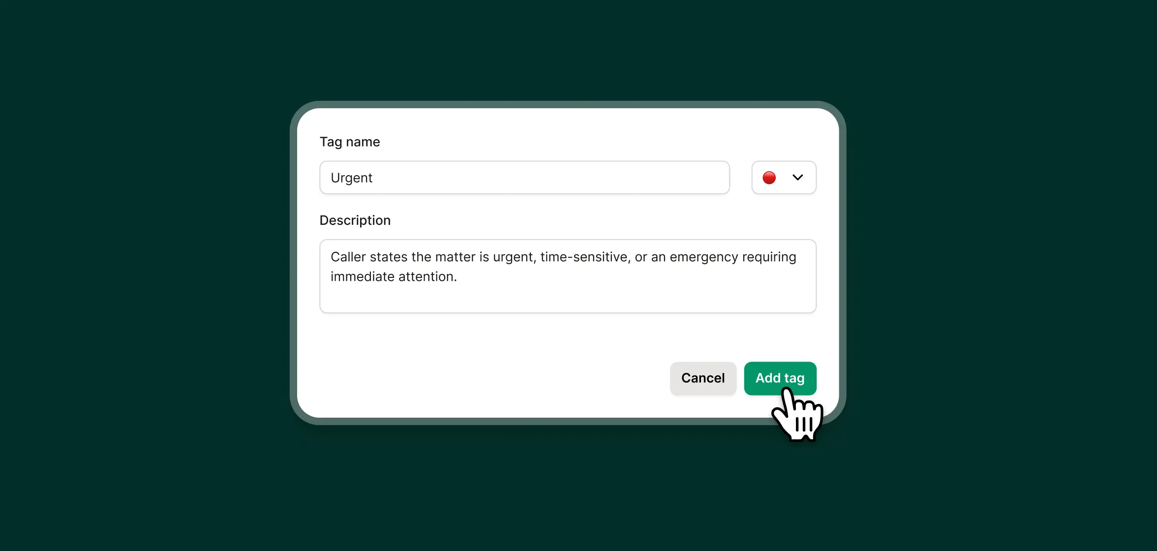 Upfirst AI receptionist setup screen showing how a real estate agent can add info about showing availability and buyer/seller services.