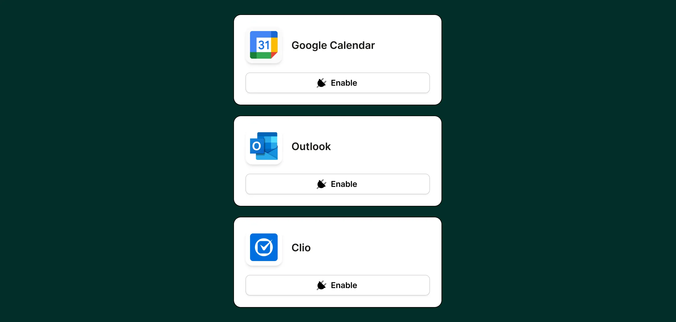Upfirst AI receptionist with scheduling features integrating with Google Calendar, Outlook, and Clio calendars.