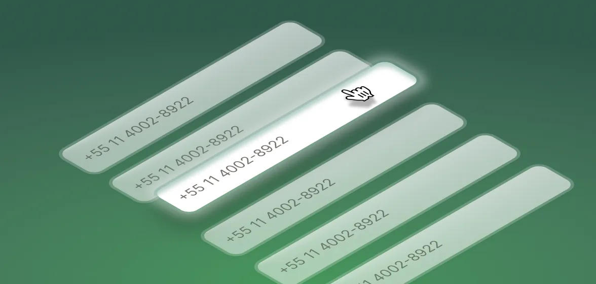 Stylized image showing Upfirst's interface for their answering service that allows you to pick an international number