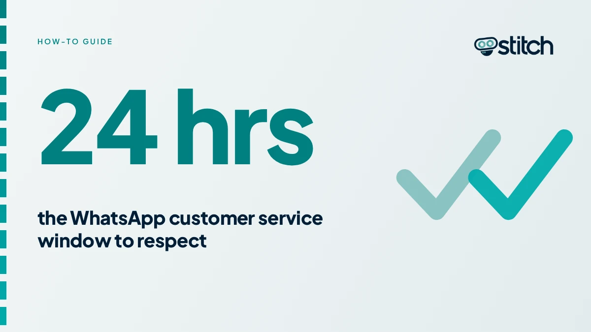 Graphic highlighting the 24-hour WhatsApp customer service messaging window