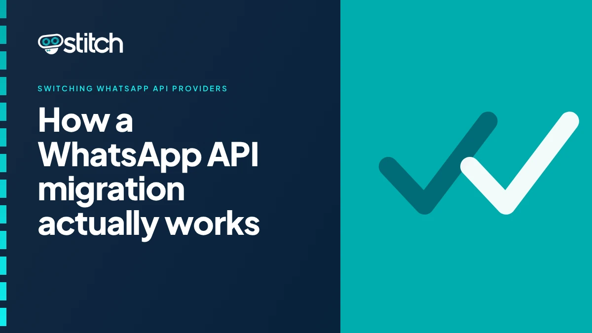 Graphic outlining the steps of migrating a WhatsApp Business API number between providers