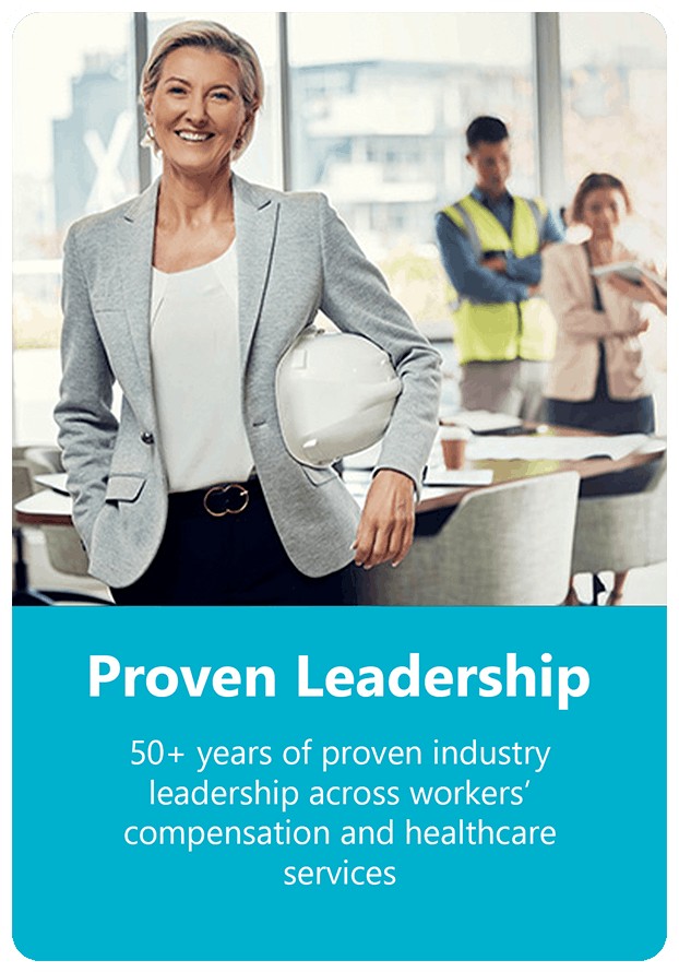 an older woman smiling, holding a hard hat