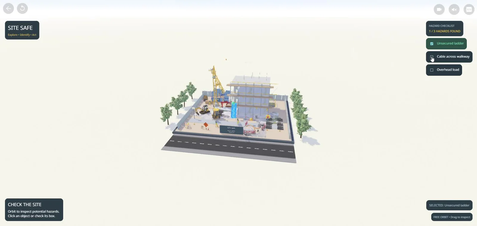 Overview of the construction training site
