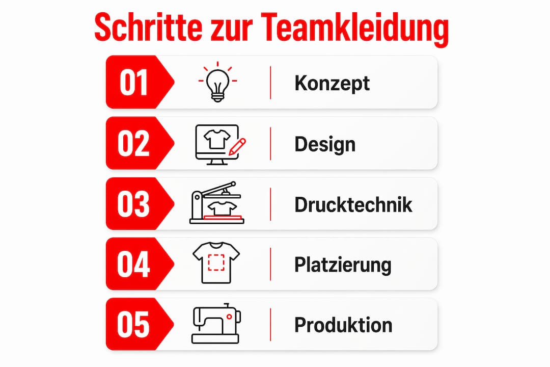Schritt-für-Schritt-Anleitung: So gestaltet ihr eure Team-Outfits