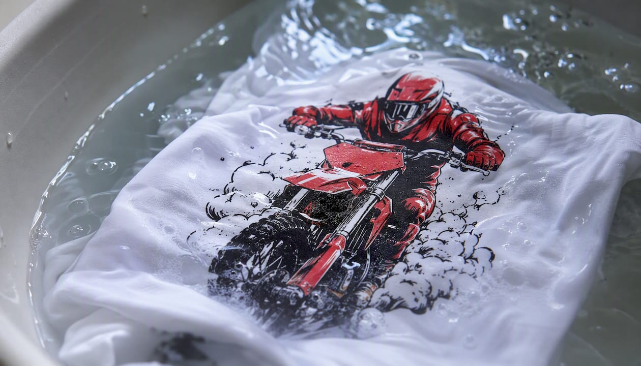 DTG-Druck auf T-Shirt im Waschtest