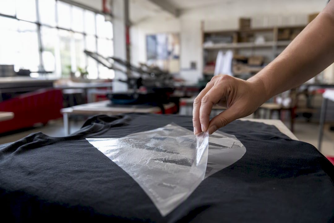 Odlupanje folije za toplotni prenos s poliester tkanine