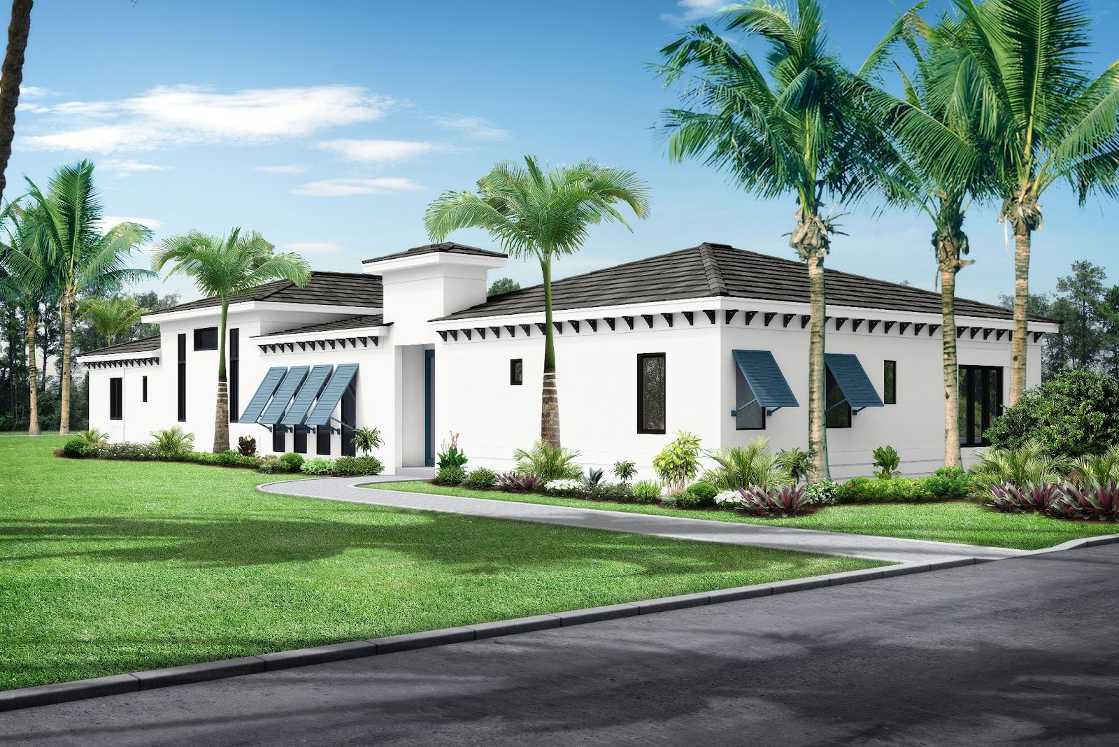 Exterior rendering of the Sea Grape 2 floorplan by Medallion Home