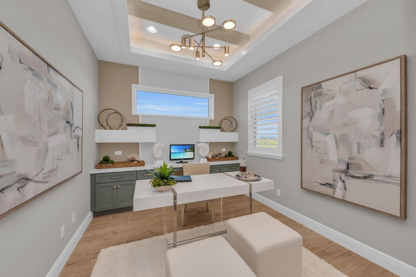 Medallion Home Captiva 2 model home office interior