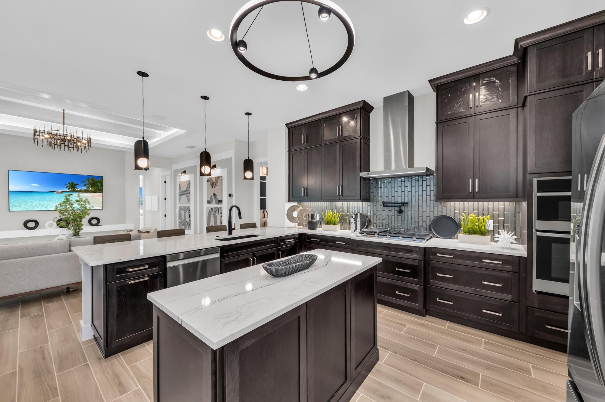 Medallion Home model home kitchen interior.