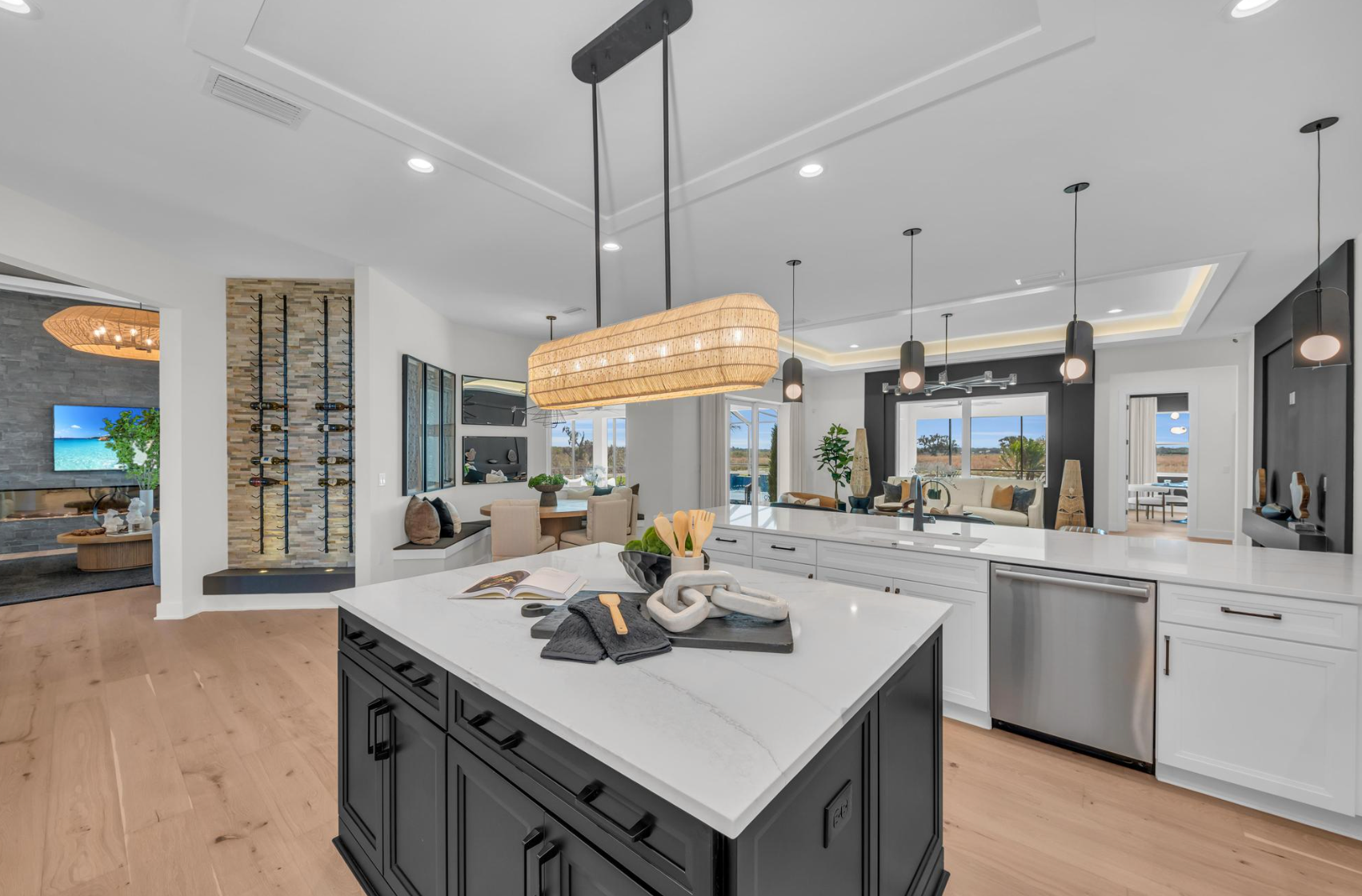 Medallion Home model home luxury kitchen interior.