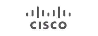 Cisco logo with vertical bars above the text representing a bridge.